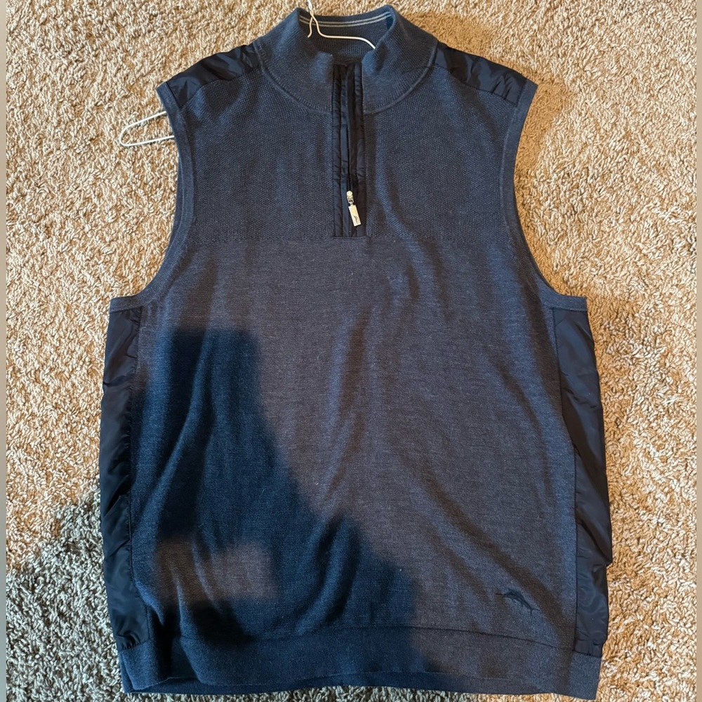 Tommy bahama half zip vest